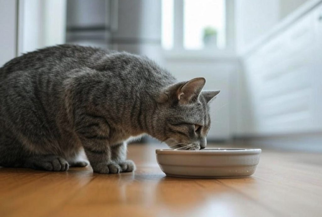 chat boit beaucoup